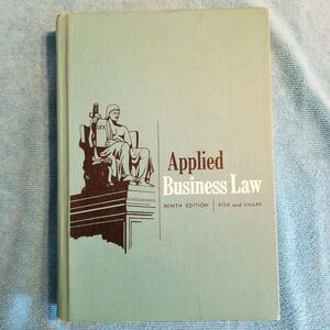 Applied Business Law hardcover Book
